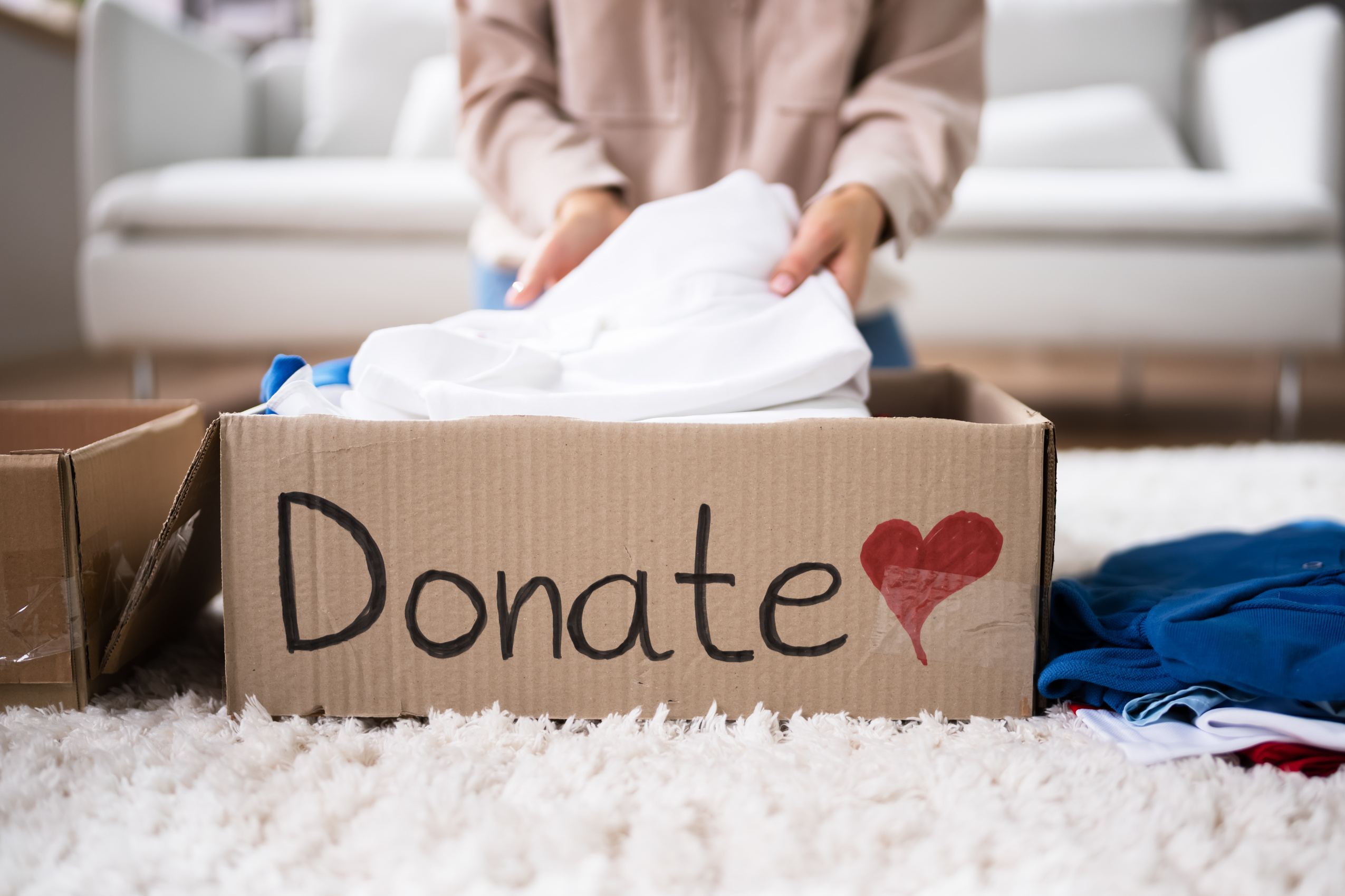 Donating Decluttering And Cleaning Up Wardrobe